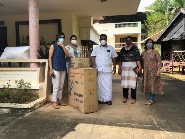 PPkit & mask distributed by Kasturba