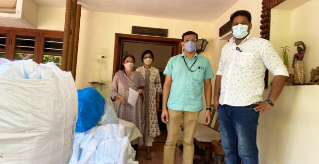 ppkit & n95 mask handed over to Kottayam medical collage covid care